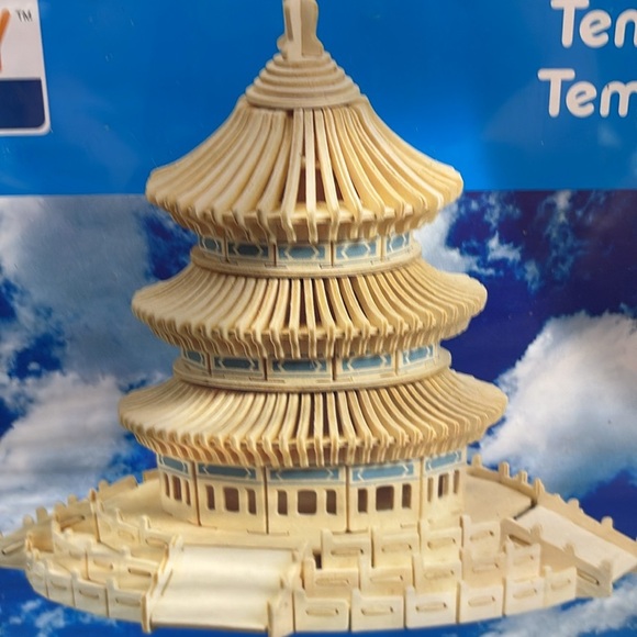 Creatology Wooden Puzzle - Temple of Heaven - Cream - Picture 2 of 5
